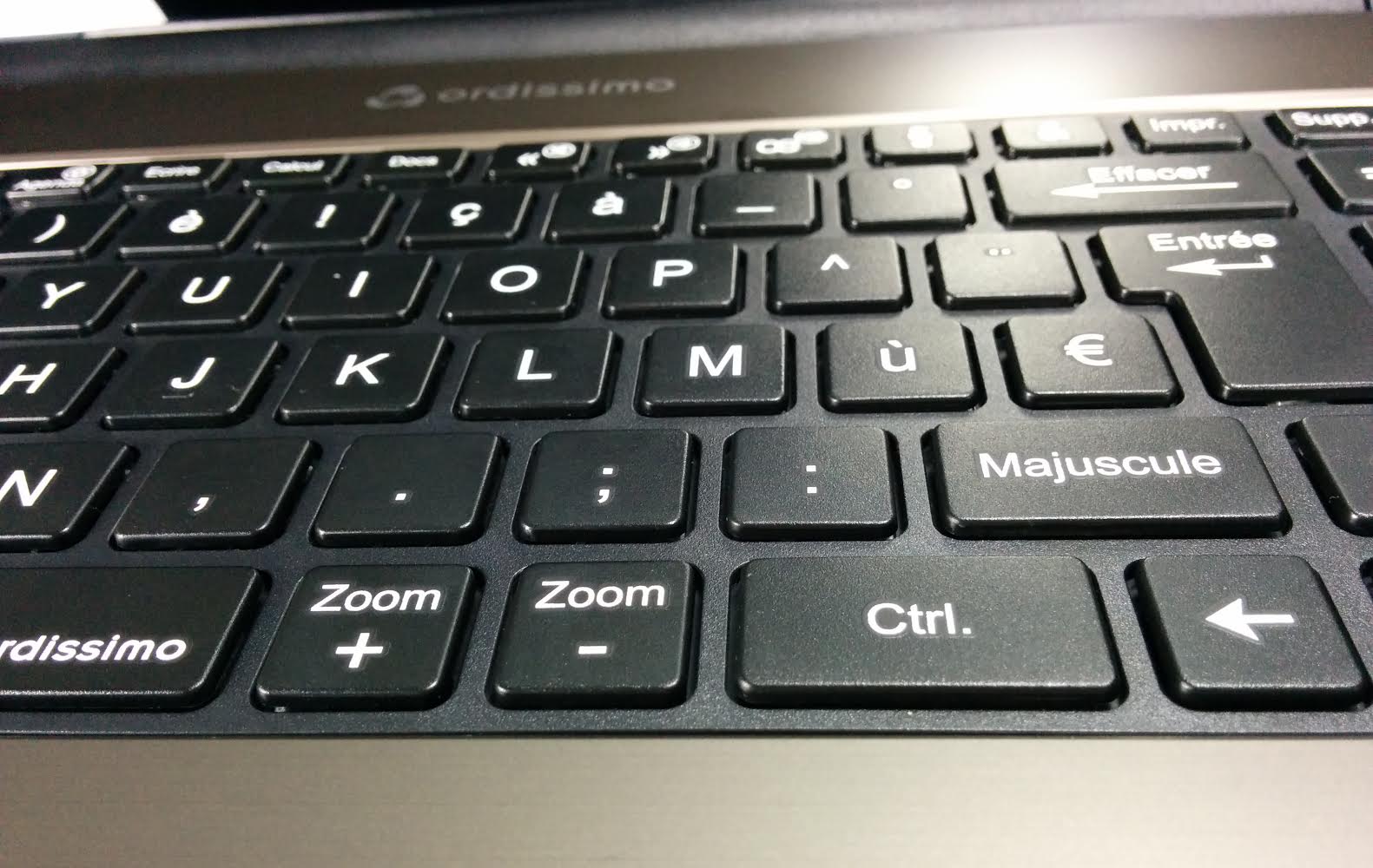 Ordissimo portable 15 pouces tactile vue clavier