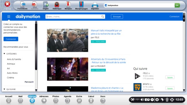 page accueil dailymotion