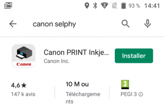 application Canon print