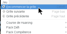 recommencer une grille