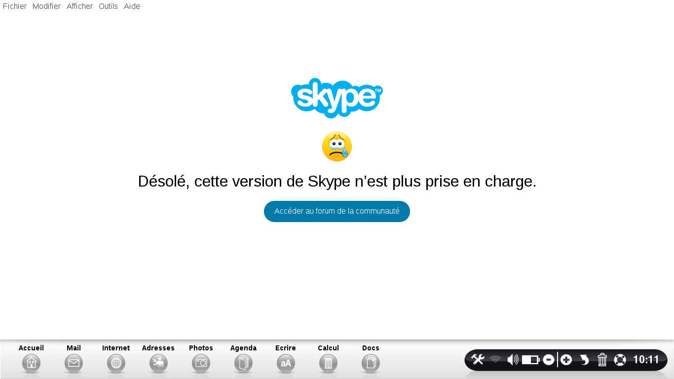 skype pour ordissimo