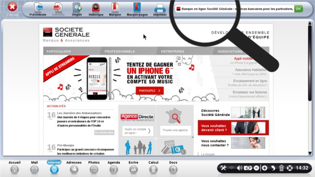 page d'accueil Société Générale