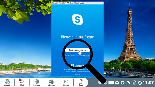 Ouvrir Skype