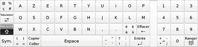 clavier en majuscule