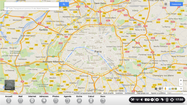 page accueil google maps