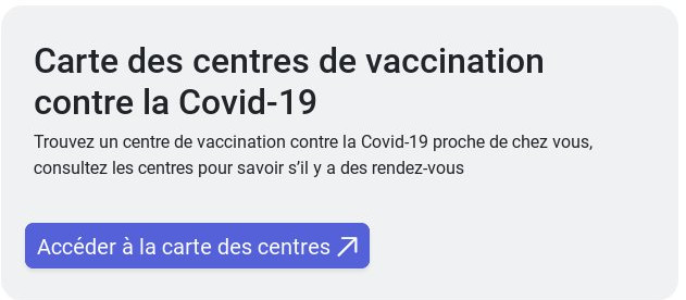 accéder aux différents centres de vaccination