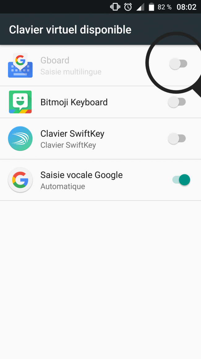 activer Gboard