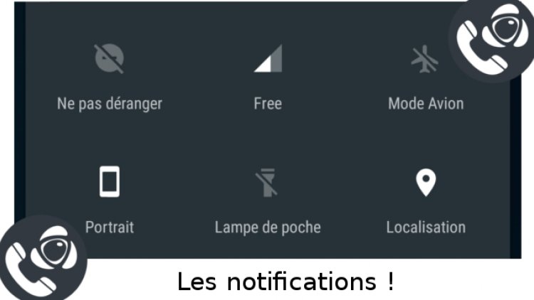 Barre de notifications sur Smartphone Ordissimo
